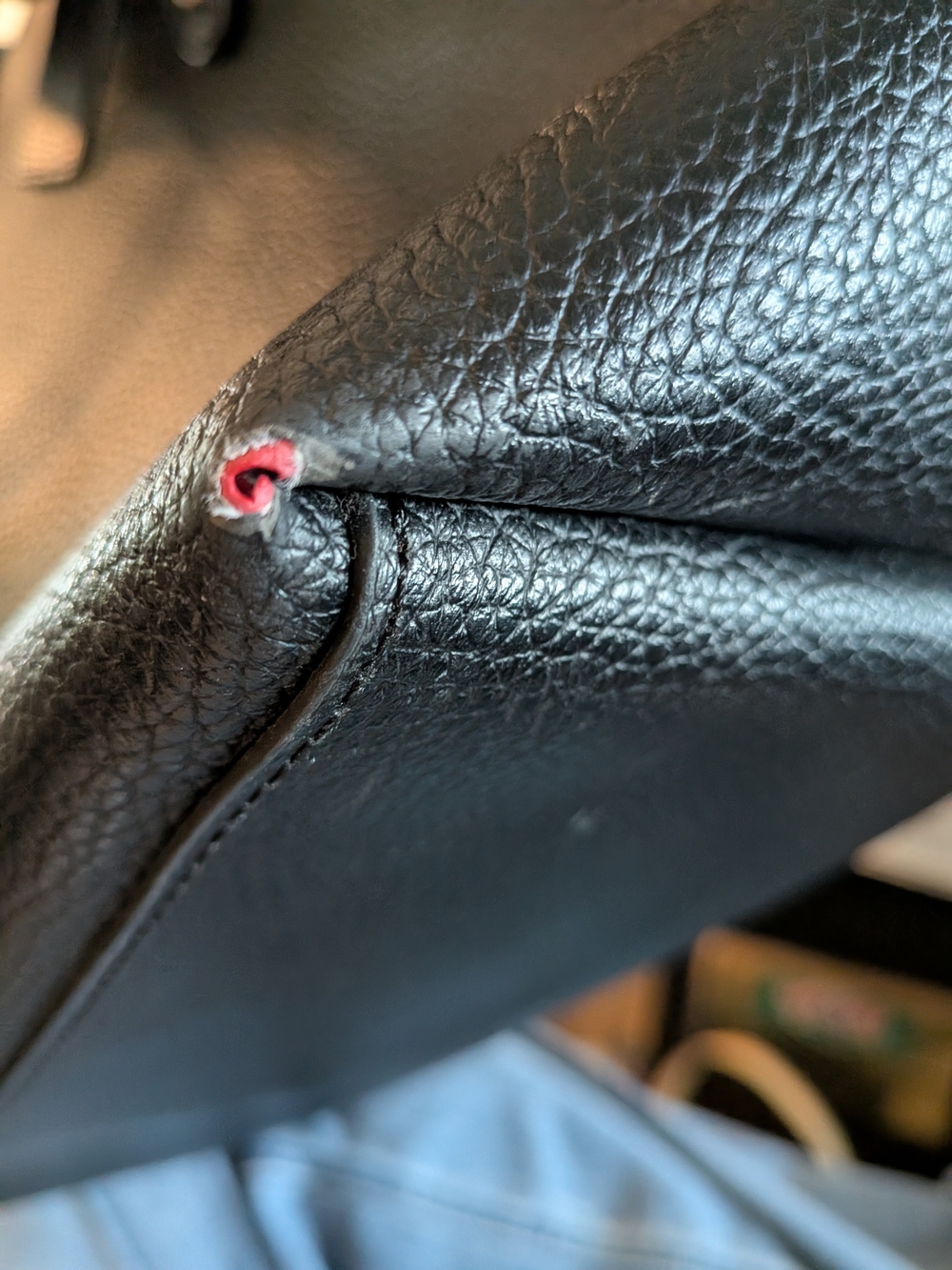 Coach Reversible Market Tote in Black Pebble Leather & True Red - Picture 16 of 16